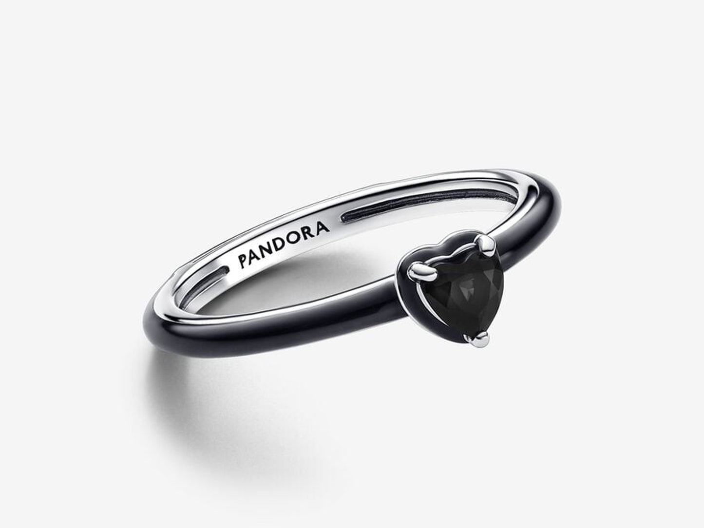 Black Chakra Heart Ring