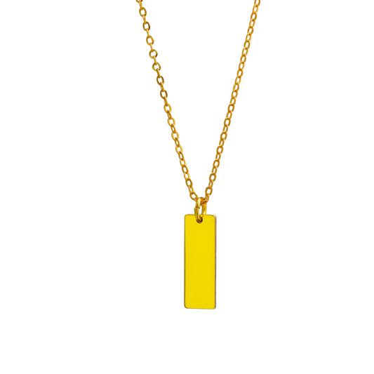 Gold Square O-Chain Necklace