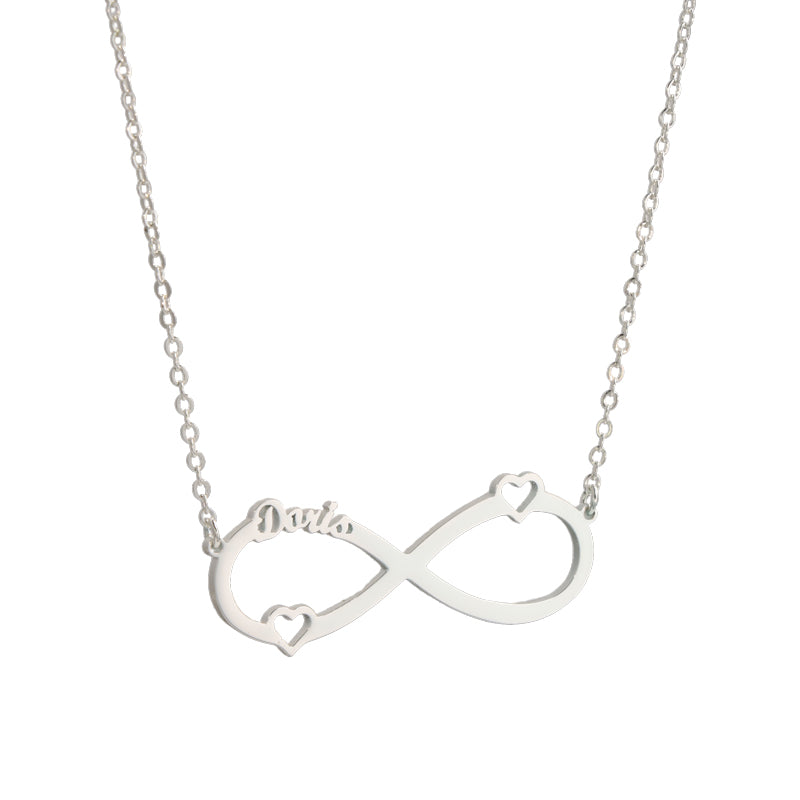 Unique Silver O-Link Pendant with Letters