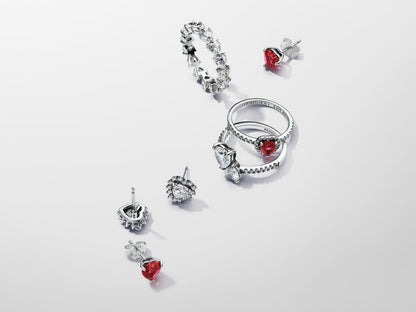 Row of Hearts Eternity Ring