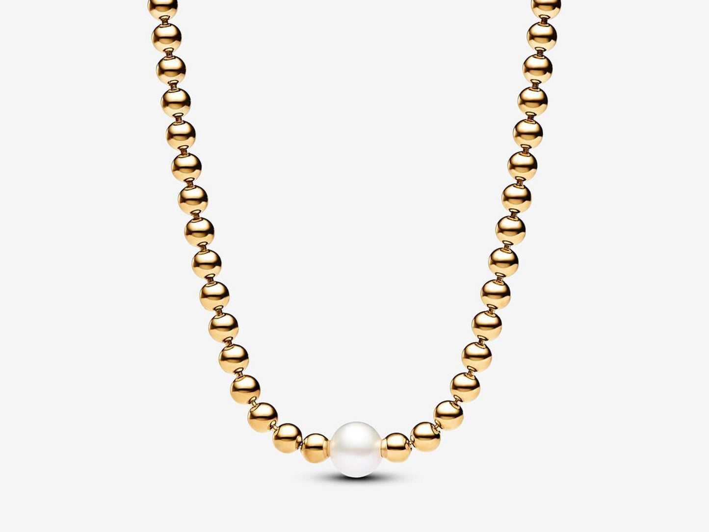 Treated Freshwater Cultured Pearl & Beads Collier Necklace