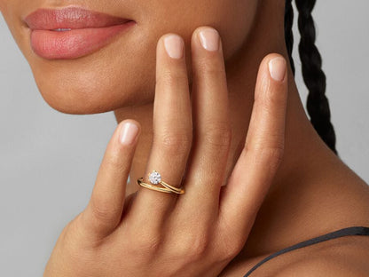 Lab-grown Diamond Asymmetric Ring 0.50 carat tw 14k Gold