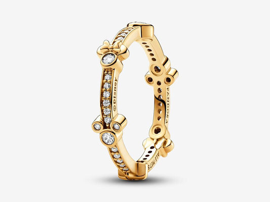 Disney Mickey Mouse & Minnie Mouse Sparkling Eternity Ring
