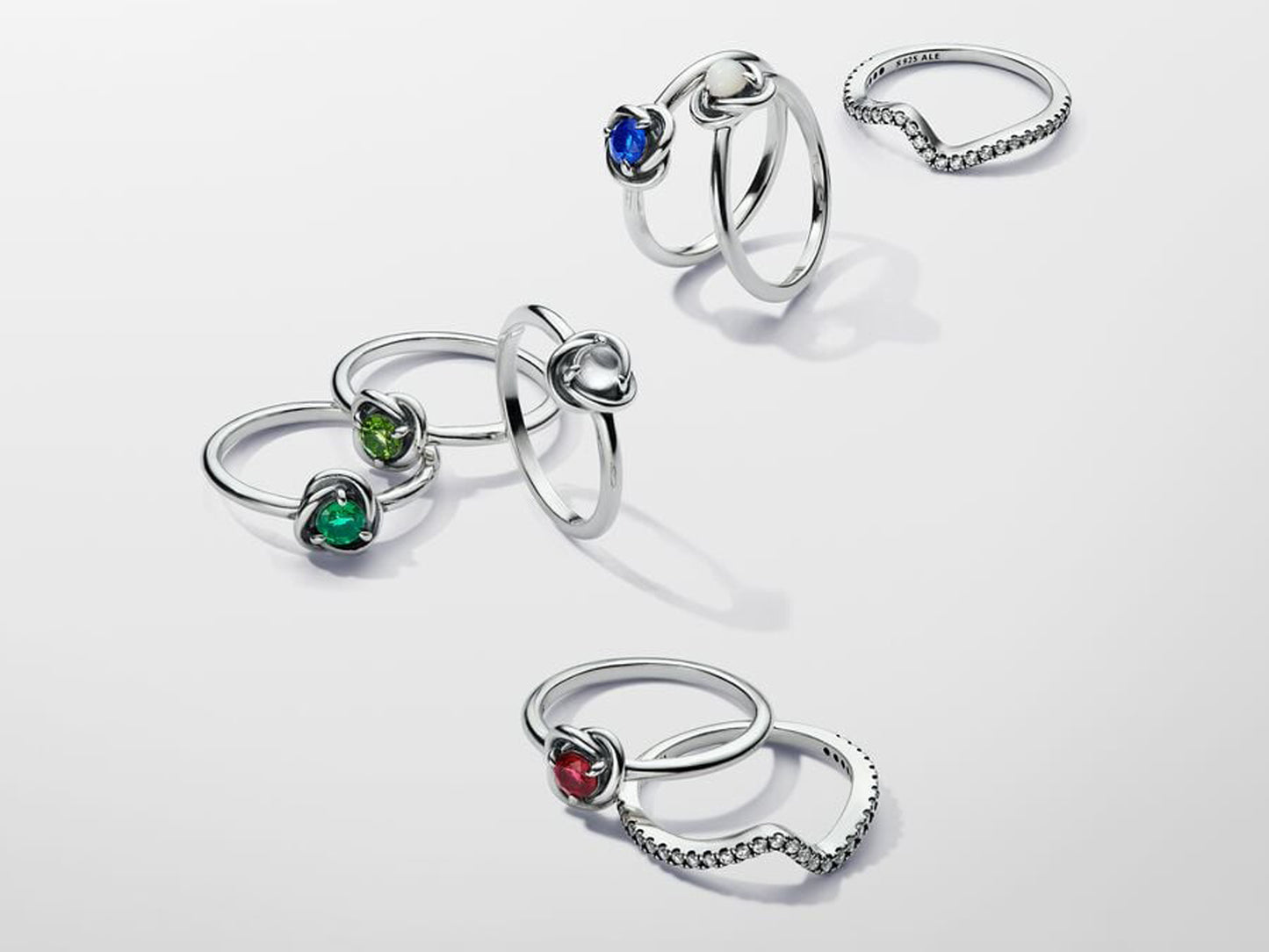 August Spring Green Eternity Circle Ring