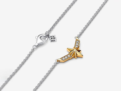 Marvel Captain Marvel Octogram Star Two tone Pendant Necklace