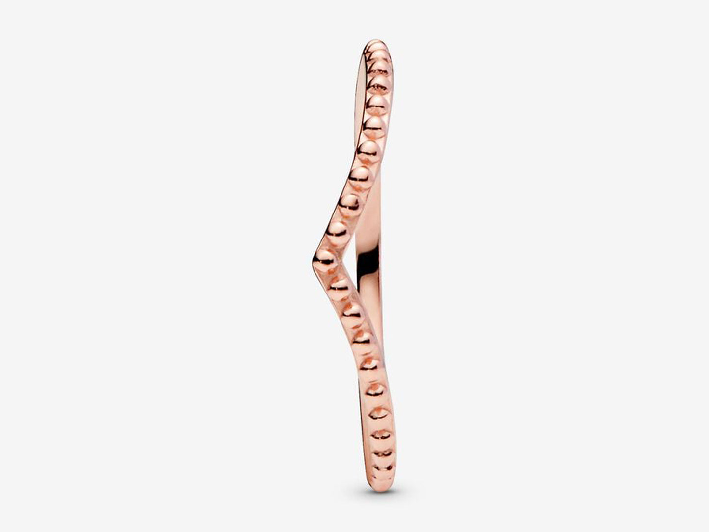 Beaded Wishbone Ring