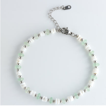 Green Stone and Shell Jewelry for Women