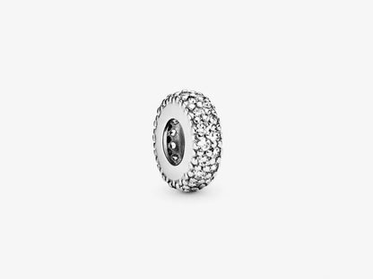 Clear Sparkle Spacer Charm