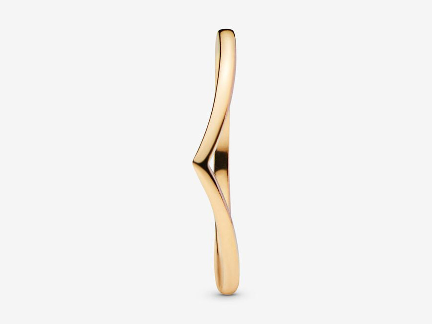 Polished Wishbone Ring