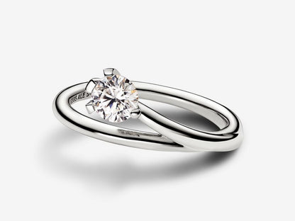Lab-grown Diamond Asymmetric Ring 0.50 carat tw 14k White Gold