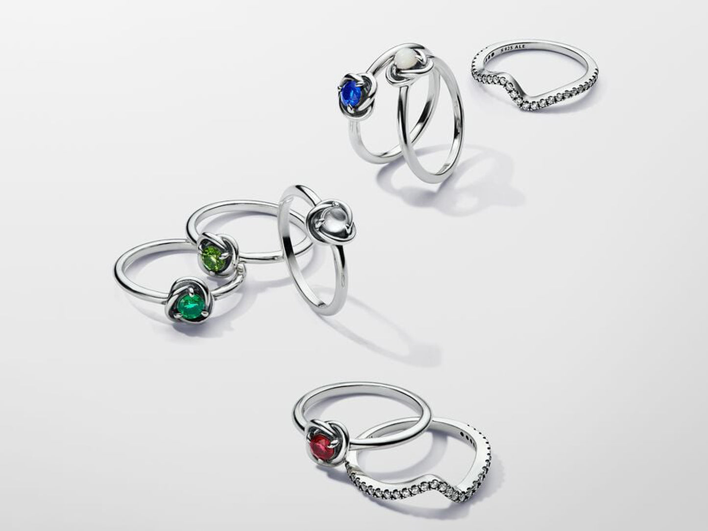 September Princess Blue Eternity Circle Ring