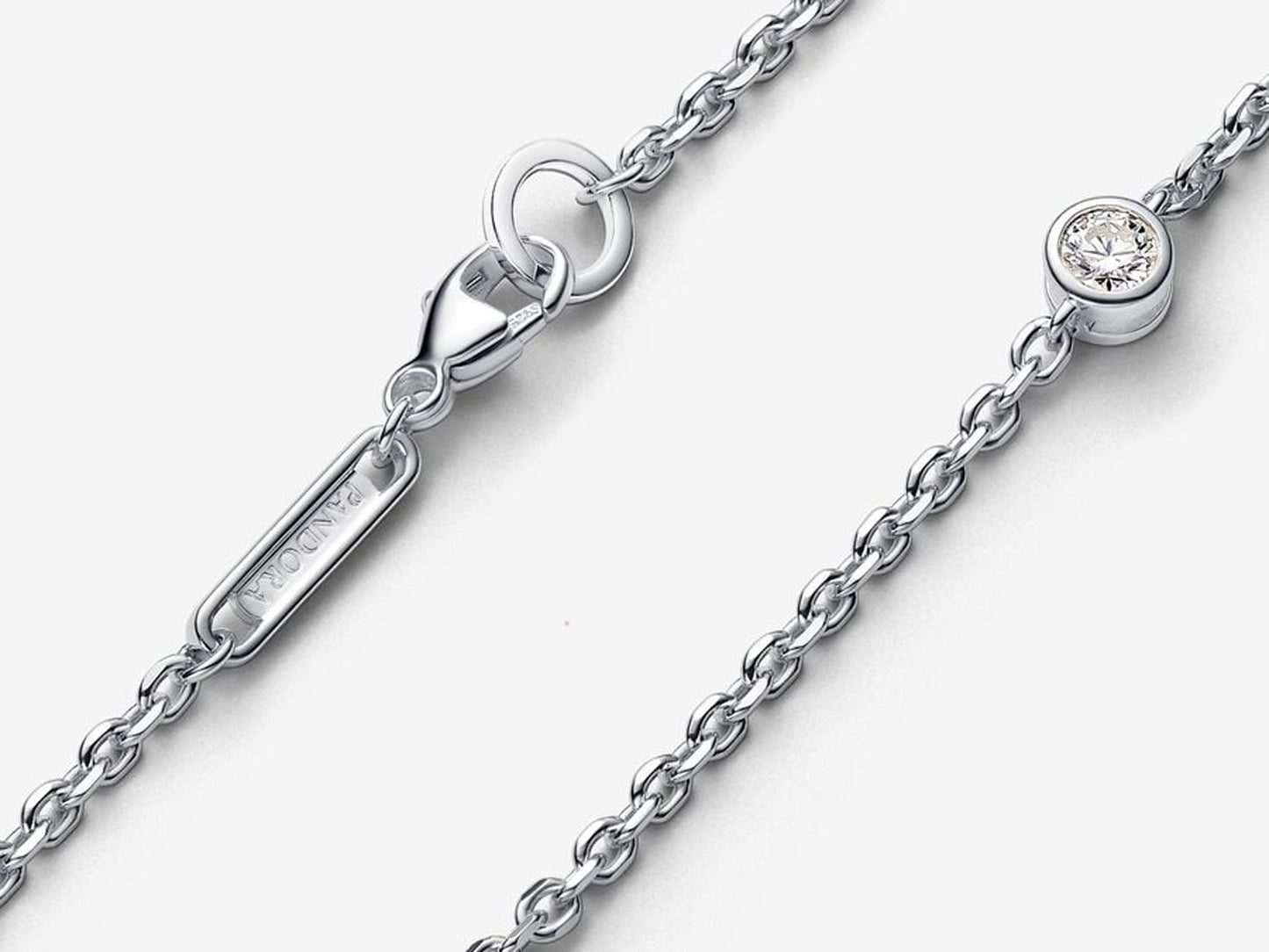 Lab-grown Diamond Station Chain Bracelet 0.30 carat tw Sterling Silver
