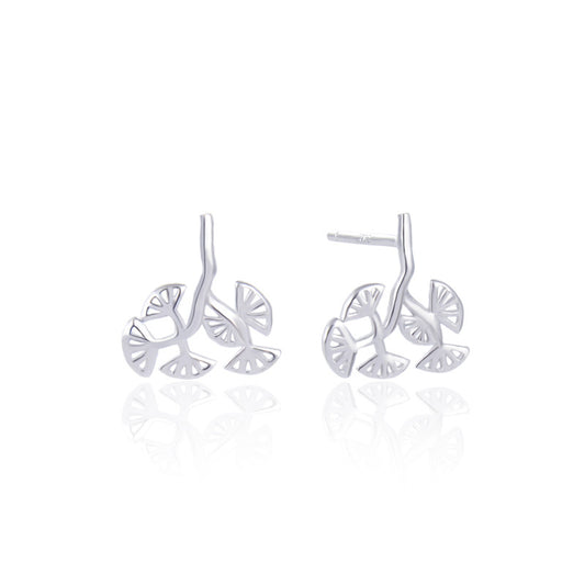 S925 Sterling Silver Money Toad Stud Earrings - Korean Style Fortune Earrings with Plastic Backs