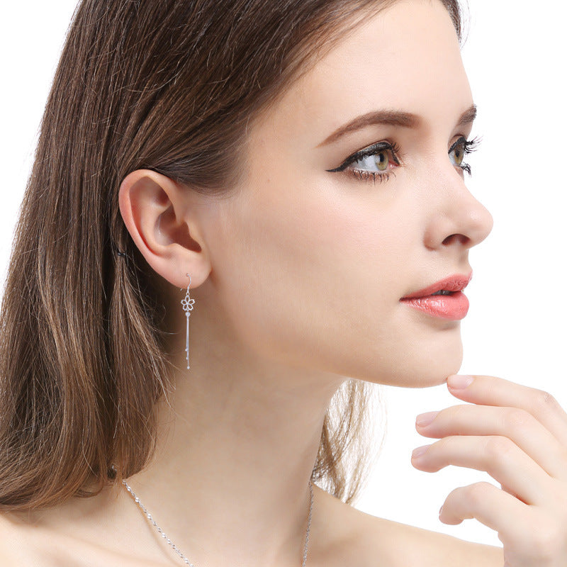 925 Sterling Silver Drop Earrings - Professional Women's Office Dangle Earrings