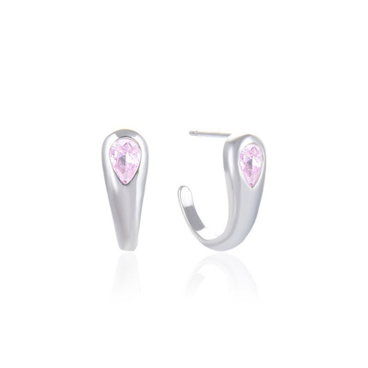 S925 Sterling Silver Plated Stud Earrings - Minimalist Professional Earrings with Plastic Backs