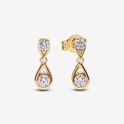 Lab-grown Diamond Double Drop Earrings 0.50 carat tw 14k Gold