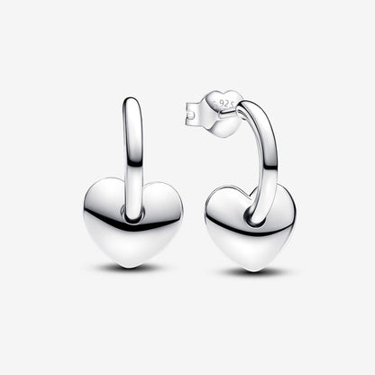 Stackable Heart Hoop Earrings