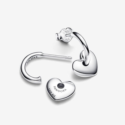 Stackable Heart Hoop Earrings