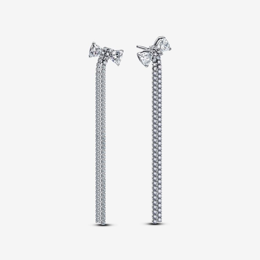 Glamorous Bow Drop Earrings