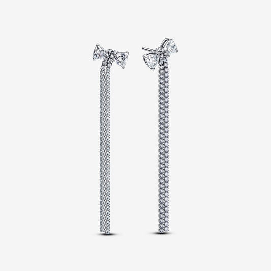 Glamorous Bow Drop Earrings