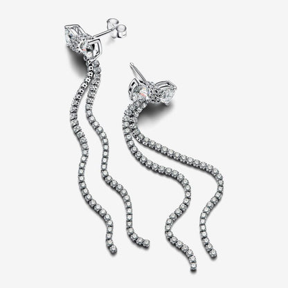 Glamorous Bow Drop Earrings