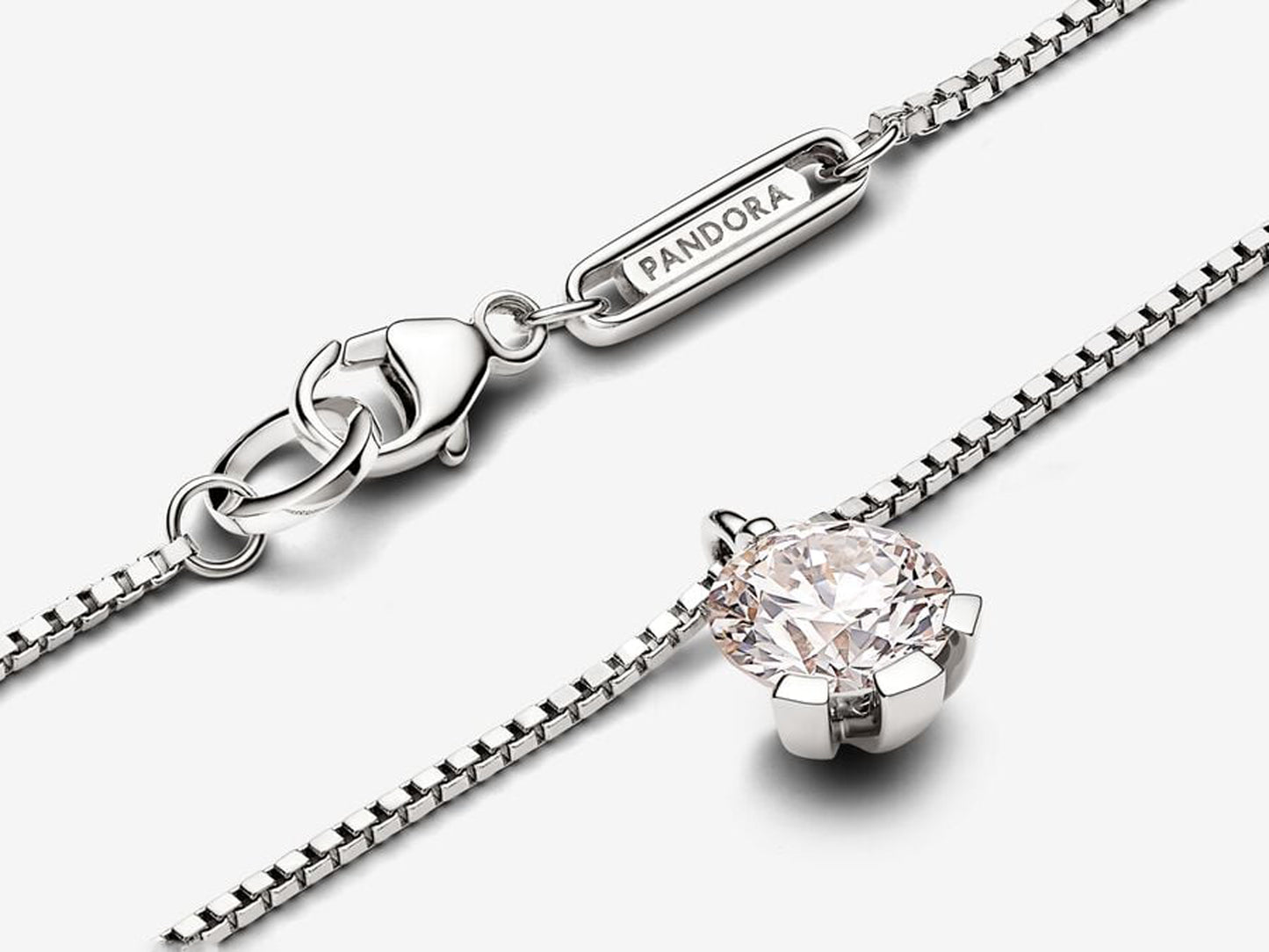 Lab-grown Diamond Pendant Necklace 1.00 carat tw 14k White Gold