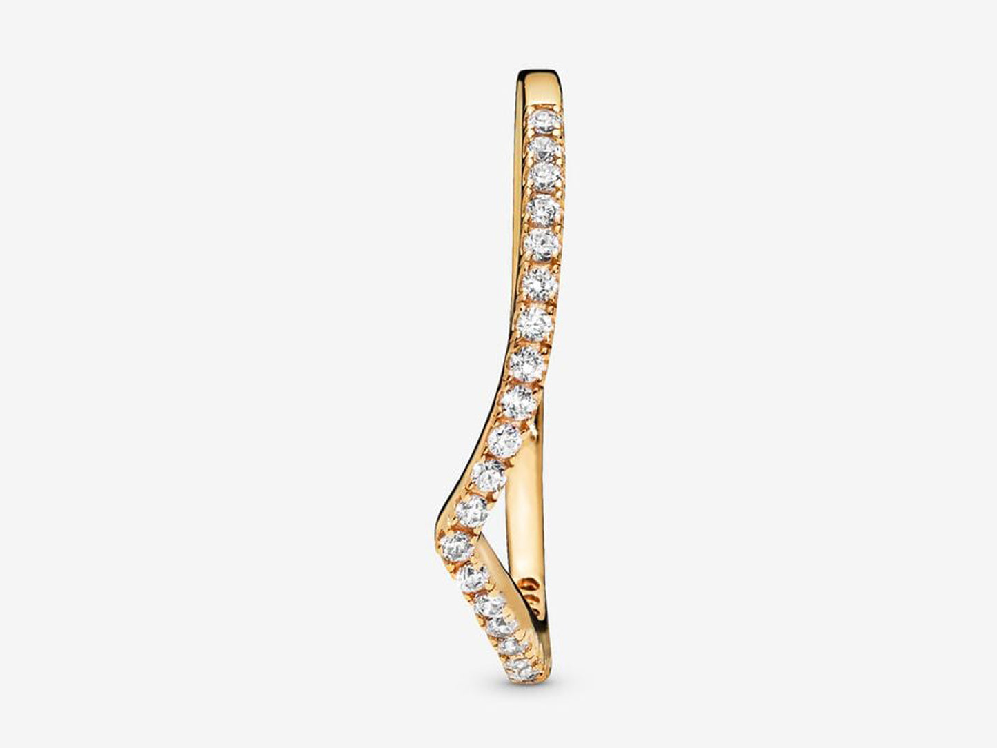 Sparkling Wishbone Ring