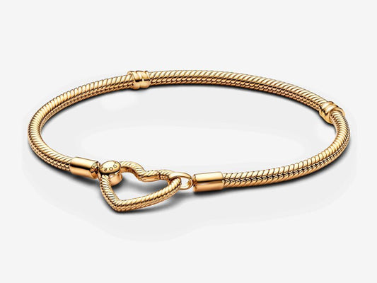 Heart Closure Snake Chain Bracelet