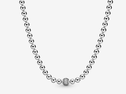 Beads & Pavé Necklace