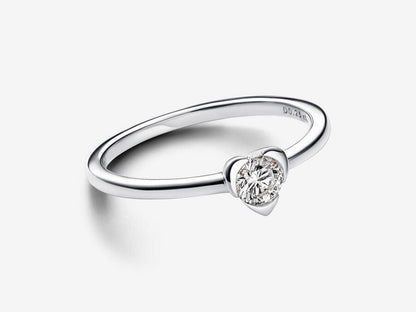 Lab-grown Diamond Heart Ring 0.25 carat tw Sterling Silver