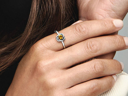 November Honey Eternity Circle Ring