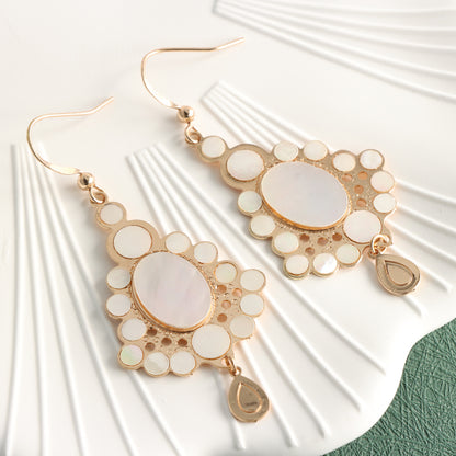 Rose Gold Geometric Copper Earrings