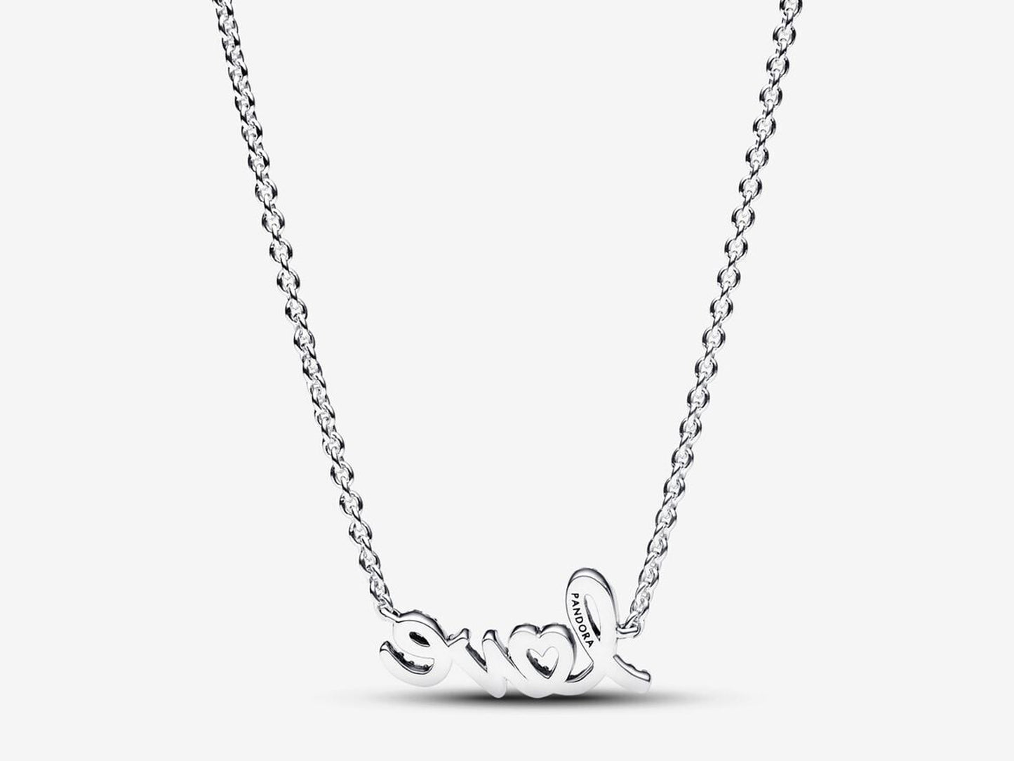 Sparkling Handwritten Love Collier Necklace