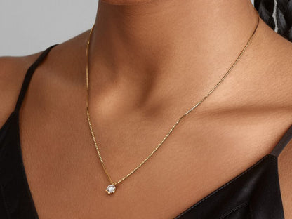 Lab-grown Diamond Pendant Necklace 0.50 carat tw 14k Gold