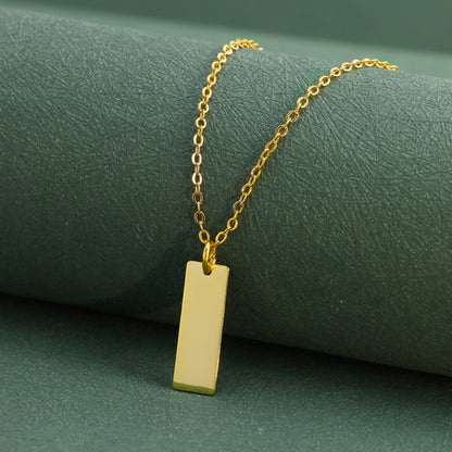 Gold Square O-Chain Necklace