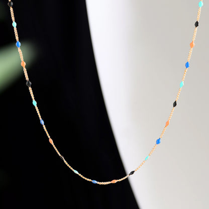 Stylish Chopin Chain with Drip Beads