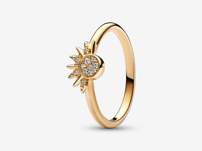 Celestial Sparkling Sun Ring