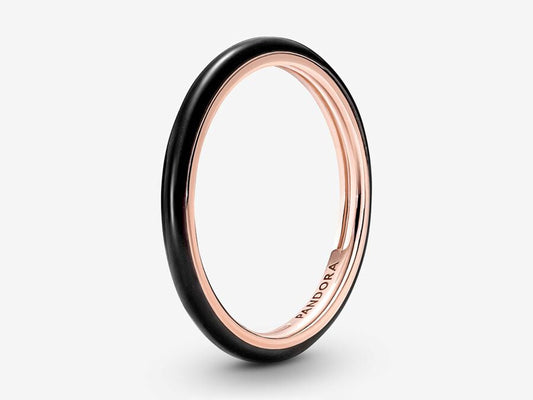 Black Enamel Ring