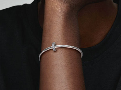 Clear Sparkle Spacer Charm