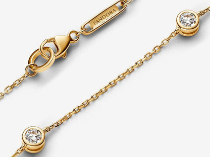 Lab-grown Diamond Station Chain Bracelet 0.40 carat tw 14k Gold
