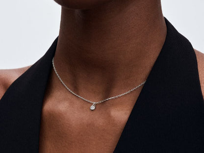 Lab-grown Diamond Pendant & Necklace 0.15 carat tw Sterling Silver