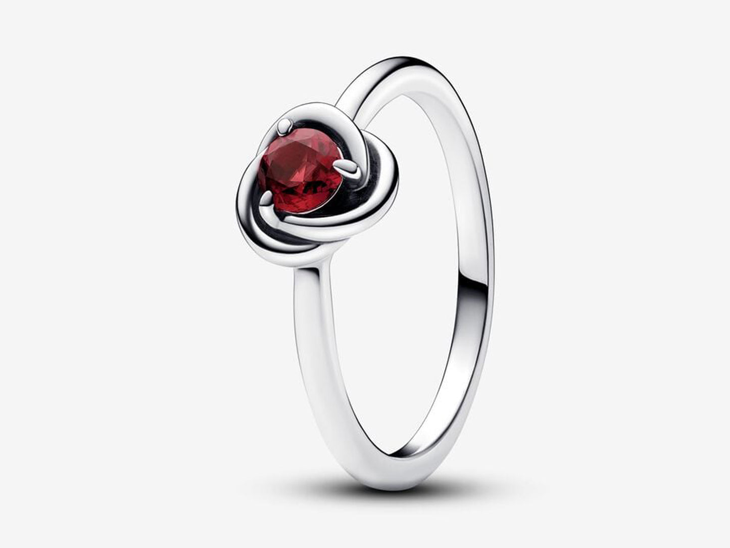 July True Red Eternity Circle Ring