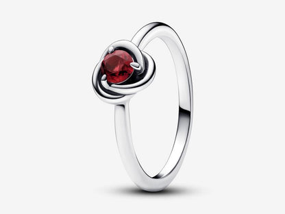 July True Red Eternity Circle Ring