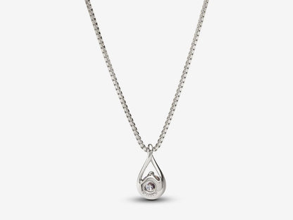 Lab-grown Diamond Pendant & Necklace 0.50 carat tw 14k White Gold
