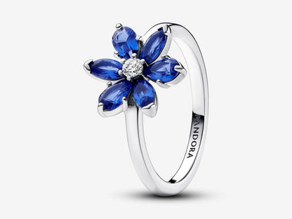 Sparkling Blue Herbarium Cluster Ring