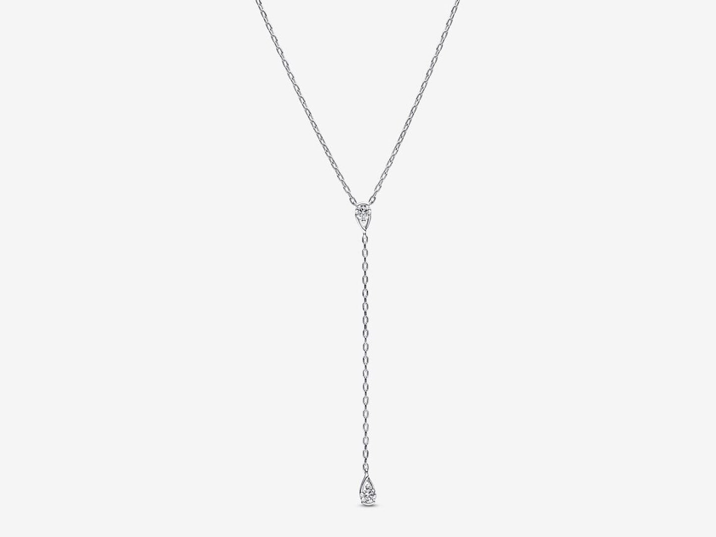Lab-grown Diamond Drop Necklace 0.30 carat tw Sterling Silver