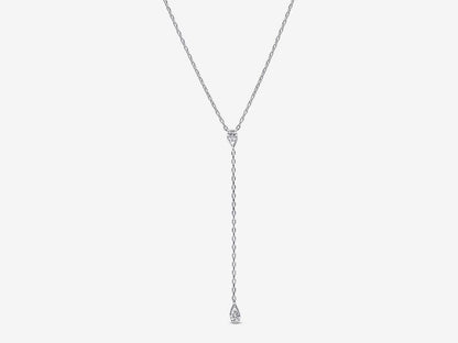 Lab-grown Diamond Drop Necklace 0.30 carat tw Sterling Silver