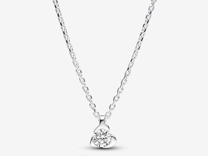 Lab-grown Diamond Heart Pendant Necklace 0.25 carat tw Sterling Silver
