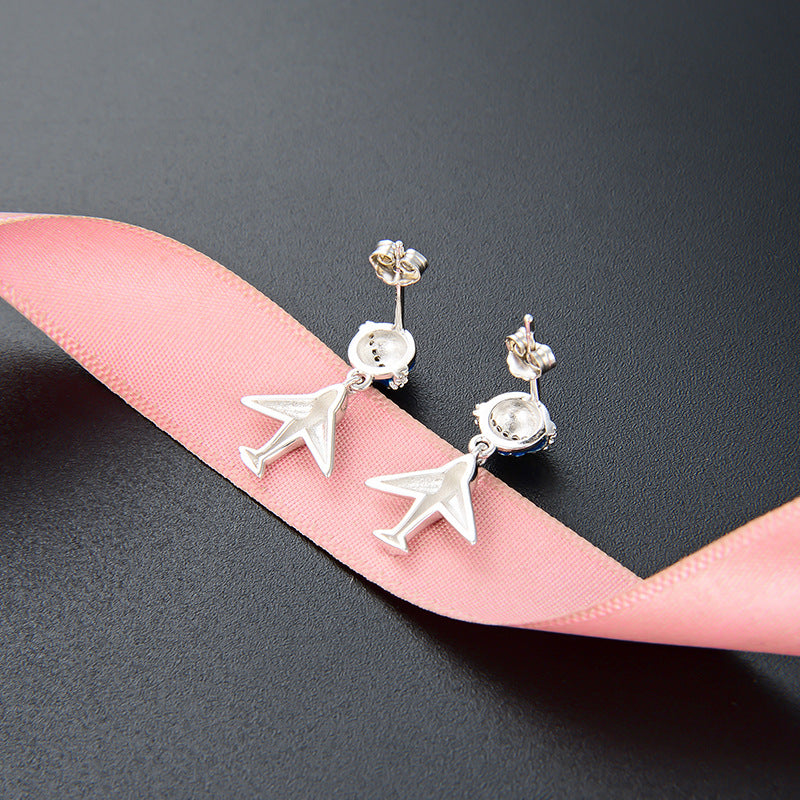 925 Sterling Silver Persimmon Stud Earrings - Gold Plated Luxury Fruit Design Earrings for Women