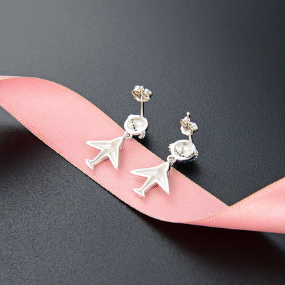 925 Sterling Silver Persimmon Stud Earrings - Gold Plated Luxury Fruit Design Earrings for Women